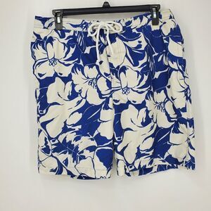 Merona Mens Hawaiian Print Board Shorts Size Large